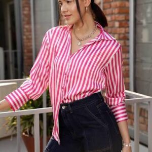 Blue Paperbag Waist Tapered Mom Jeans