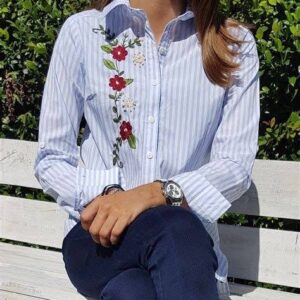 White Broderie Anglaise Crop Shirt